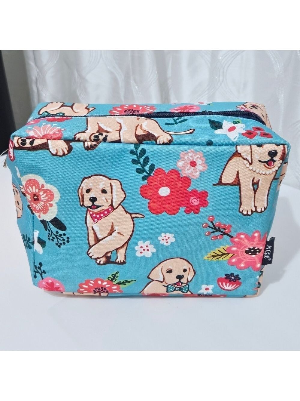 NWOT NGIL Puppy Cosmetic Bag